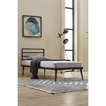 Nerisa Tek Kişilik Metal Karyola-siyah