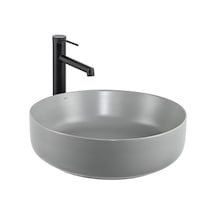 Lena E-W1201MG Tezgah Üstü Lavabo Gri - Mat Antrasit