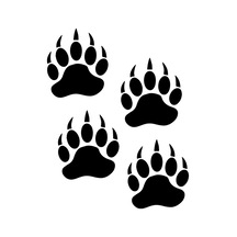 4 Adet Off Road Pençe Sticker Oto Sticker Siyah 10 Cm