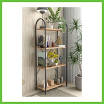 Bezos Metal Kitaplık Kahverengi 150 Cm Dmc