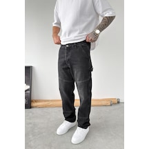 Füme Patch Detaylı Baggy Pantolon