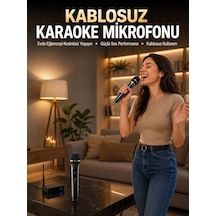 Zenvia Profesyonel Kablosuz Mikrofon Seti Çift Mikrofonlu Znv2026