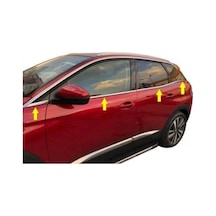 Peugeot 3008 Krom Cam Çıtası 2016 ve Sonrası 8Parça