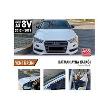 Audi A3 8v 2012-2019 Batman Yarasa Ayna Kapağı Piano Black Abs