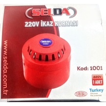 Selda Alarm Kornası 220 V İkaz Kornası Plastik