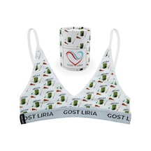 Gost Liria - Macha Desenli Kadın Bralet Ekru