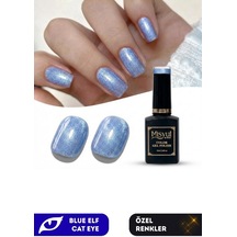 Misyul Uv Led Kalıcı Oje Nail Art 15 Ml Blue Elf Cat Eye Ec08