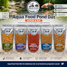 Aqua Food Pond Diet Japon Balığı & Koi Yem Paketi 5 X 100 G 500 G