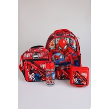 X Dekomus Lisanslı Spiderman Gamevers Collection Okul,kalem Ve Termoslu Beslenme Çantası,beslenme Kabı,matara Seti 165-Koyu Yeşil