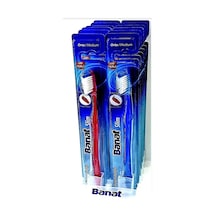 Banat Slim Kapaklı Diş Fırçası Medium 12 Adet