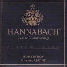 Hannabach 7287ht Klasik Gitar 3'lü Bas Tel Seti Profesyonel - Yedek Bas Takımı High Tension Sert , Sadece 4-5-6. Teller E-a-d , Gümüş Kaplama Özel Sarım Ölçüler: 4/4 Standart Klasik Gitar Uyumlu