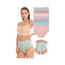 Sensu Kadın Fitilli Yüksek Bel 7'li Külot Set - Kts3080 Model-5 Model5