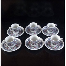 Ceyyiz Ceyyiz Çini Kahve Fincanı 6 Parça Set
