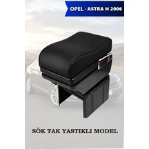 Opel Astra H 2006 Uyumlu Siyah Renk Bardaklıklı Küllüklü Lüks Tip Kol Dayama