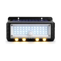 Panter Solar Hareket Sensörlü Led Duvar Lambası 3w 44 Smd Beyaz + 4 Gün Işığı Led, 300 Lümen, I