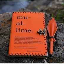 Öğretmene Muallime Deri Defter