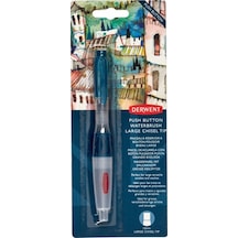 Derwent Push Button Waterbrush Sulu Boya Fırçası Chisel 10 MM