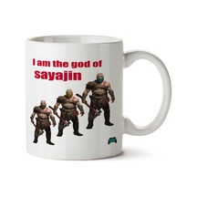 Kratos O Deus Da Guerra E Dos Sayajin İki Tarafı Baskılı Kupa Bardak Çok Renkli