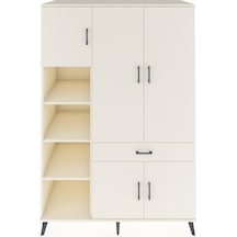 Kronos Dolap 8 Raflı Tek Çekmeceli 5 Kapaklı 132x59x195 Aytaşı-aytaşı/aytaşı Aytası/aytası