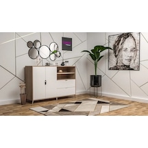 Derya Cordobo - Beyaz Konsol Mdf Siyah