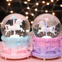 Büro Ev Hediyesi İçin Dekoratif Unicorn Kar Küresi