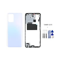 Xiaomi Redmi Note 10s Full Kasa Arka Kapak Takım Beyaz - Tamir Seti