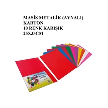 Karmaofis 25x35 Cm Metalik Kağıt 10'lu Karışık Renk