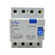 Oag 4X63A-300Ma Kaçak Akım Koruma Rölesi