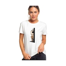 I Am Groot Robotic Baskılı Beyaz Kadın Tshirt