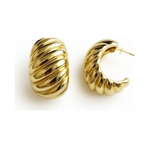 Çelik Halka Küpe Gold