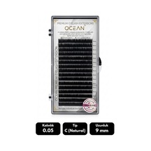 Ocean 0.05c Natural Kıvrım 9 Mm Soft Eyelash Doğal İpek Kirpik 16'lı