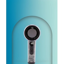 Taşınabilir El Fanı Şeffaf Kasa 100 Kademeli Hava Akışı Type-c Girişli