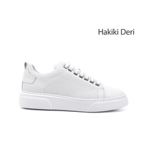 Gönderi(R) Erkek Beyaz Bağcıklı Hakiki Deri Sneaker Ddma83531875 Beyaz