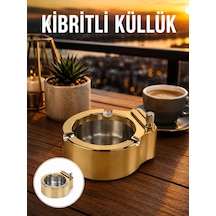Çakmaklı Küllük Paslanmaz Metal Dayanıklı Tasarım Yeni Nesil Mh-hs3624-0085