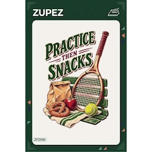 Zpz696 Practice Then Snacks Ütüyle Uygulanabilir Transfer Baskı - 911529703