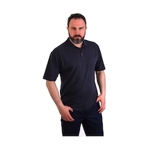 Eserıs - Polo Yaka Kısa Kol Pike Tişört - Lacivert - Cepli