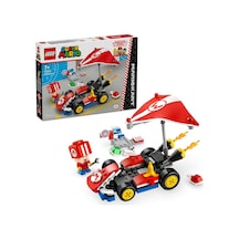 Mario Mario Kart Mario Ve Standard Kart 72037 - Yetişkin Kadınlar Ve Erkekler Için Inşa Edilebilen Figürü Içeren
