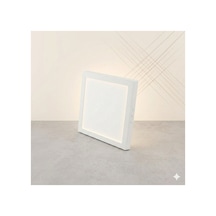 24w Sıva Üstü Kare Led Panel 6500k Beyaz Işık 285x285mm 30mm Yükseklik Tavan Armatürü .