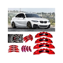 Bmw F22 M Logolu Kırmızı 17-18-19-20 Janta Uyumlu 4.lü Kaliper Kapagı