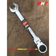Dht 19No Oynar Başlı Cırcırlı Kombine Anahtar Crv Celik 19Mm