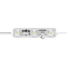 Pairo Signage Reklam Modülü Ve Mercek Samsung Led Soğuk Beyaz 6500k 0.75w 12v 50 Adet