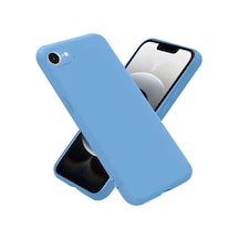 Newface Apple İphone 16e Kılıf First Silikon - Mavi