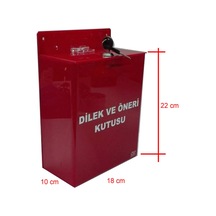 Dilek Öneri Kutusu İş Güvenliği Kutusu Pleksi Kırmzı Cepsiz Model A-5