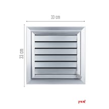 Alüminyum Banyo Wc Havalandırma Menfezi 33x33 Eloksallı Seri