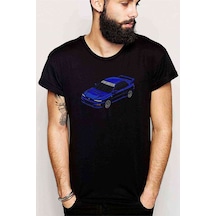 Subaru Impreza 22B Baskılı Siyah Erkek Tshirt