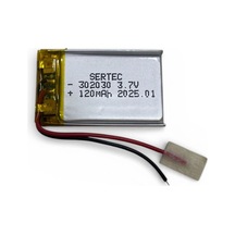 Tedar Sertec 302030 3.7v 120 Mah Li-polymer Pil Devreli/1.5a Najmaddin