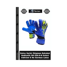 Delux Serisi Ekipman Rekabet Hediyelik Gk-300-6-8 Kaleci Eldiveni 8 No German Latex Çok Renkli