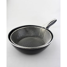 Tek Sap Kalın Emaye Büyük Boy Kızartma Tavası Wok Tava Fritöz 26 Cm Diğer