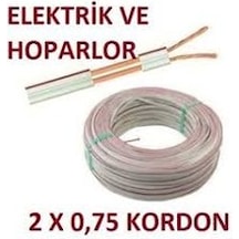 2X0.75 Cca Aliminyum Kordon Hoparlör Elektrik Kablosu 10 Metre