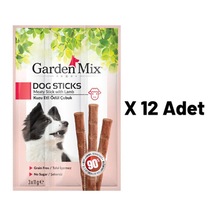 Garden Mix Kuzu Etli Köpek Stick Ödül 12'li 3 x 11 G